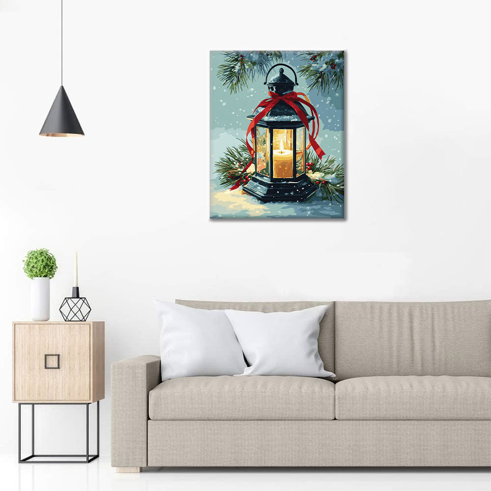 Christmas Lantern - Paint by Numbers