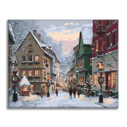 Christmas Streets - Paint by Numbers