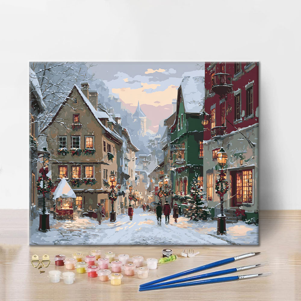 Christmas Streets - Paint by Numbers