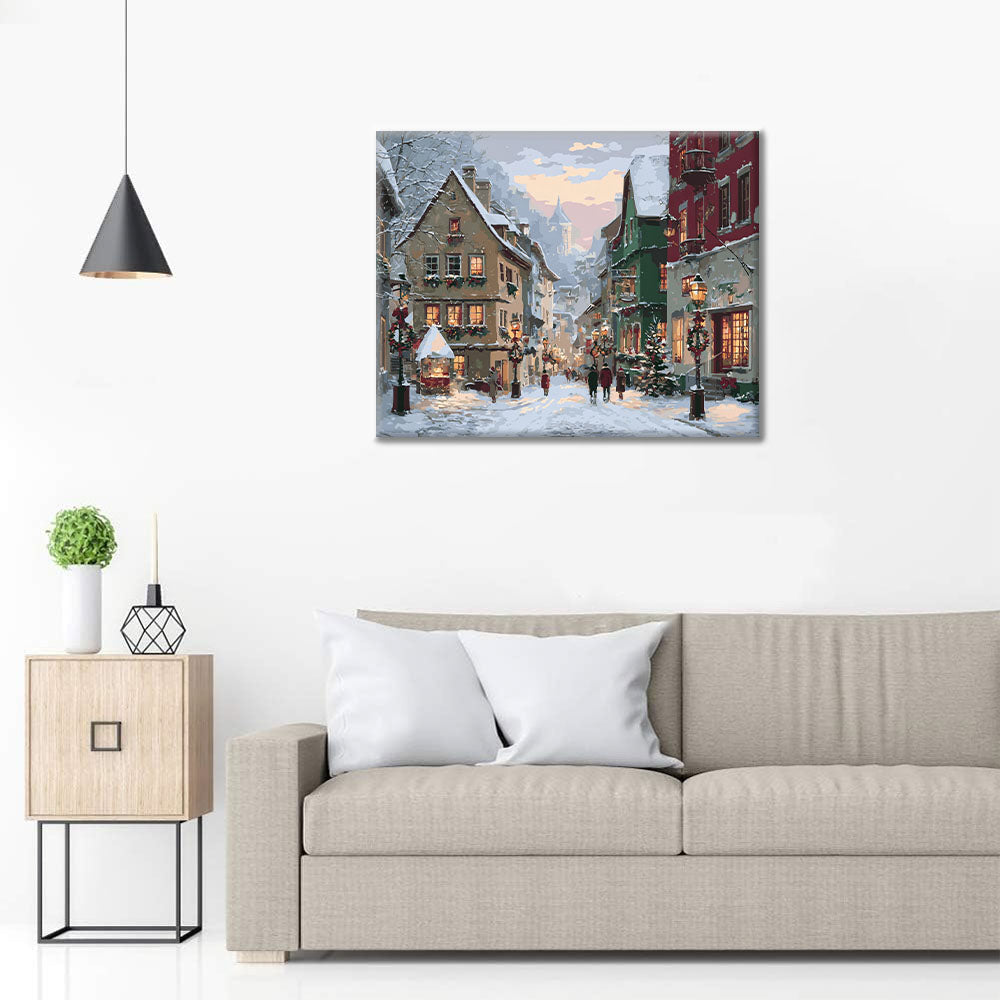 Christmas Streets - Paint by Numbers
