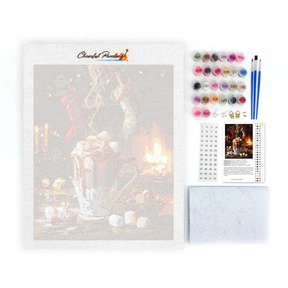 Cozy Christmas Cocoa - Paint by Numbers