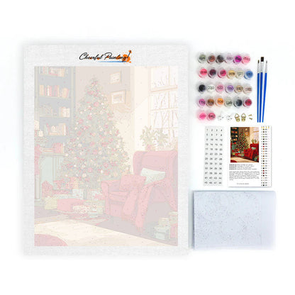 Cozy Christmas Tree - Paint by Numbers