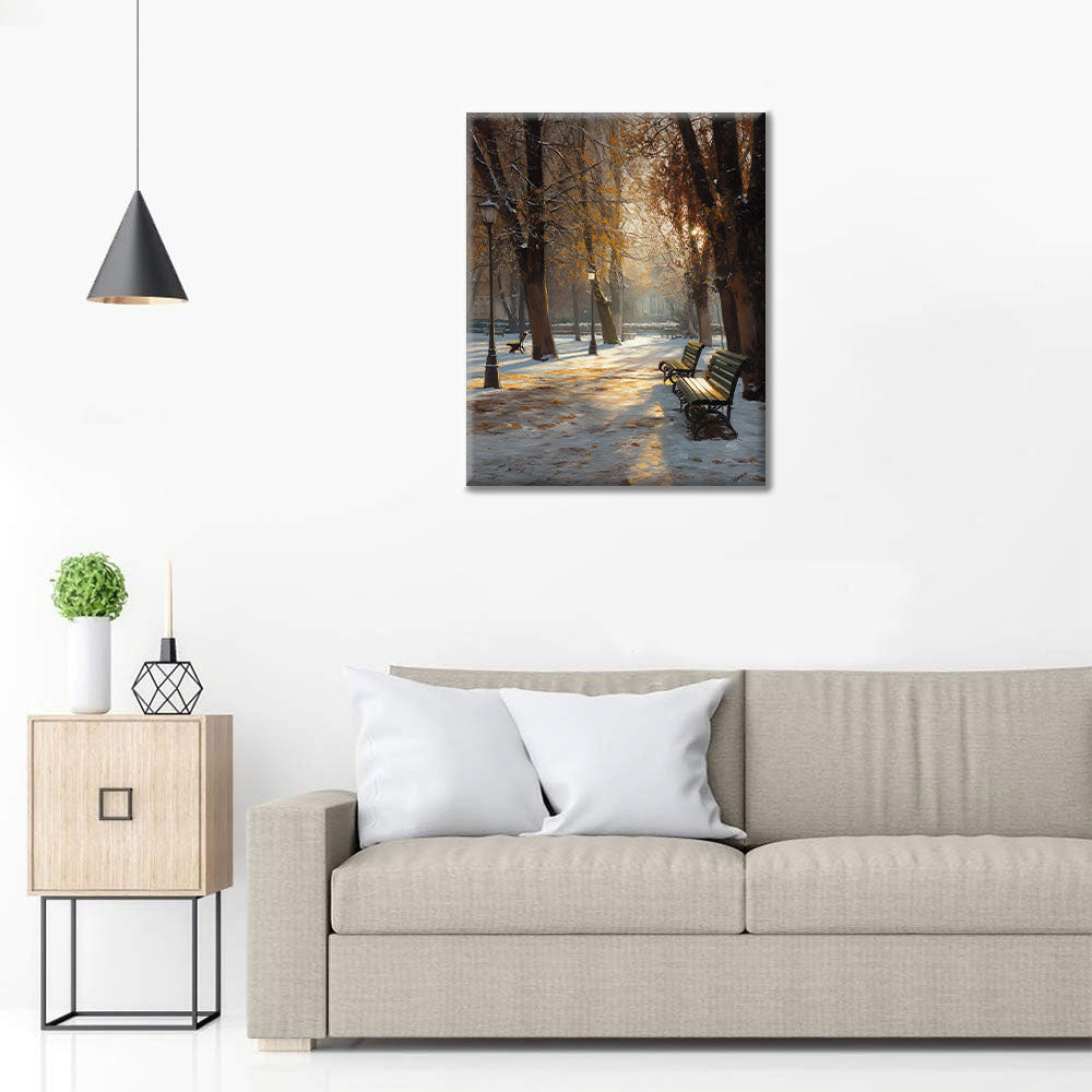 Early Winter Park - Paint by Numbers