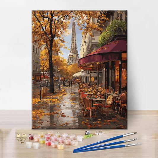 Fallen Leaves in Paris - Paint by Numbers