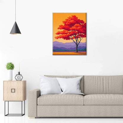 Flame of Autumn - Paint by Numbers