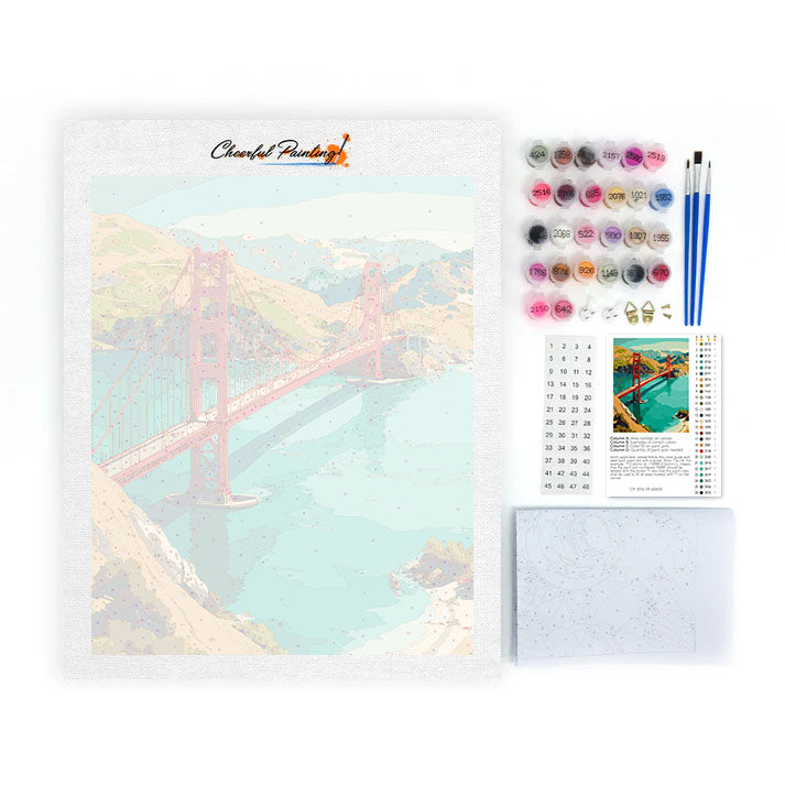 Golden Gate Serenity - Paint by Numbers
