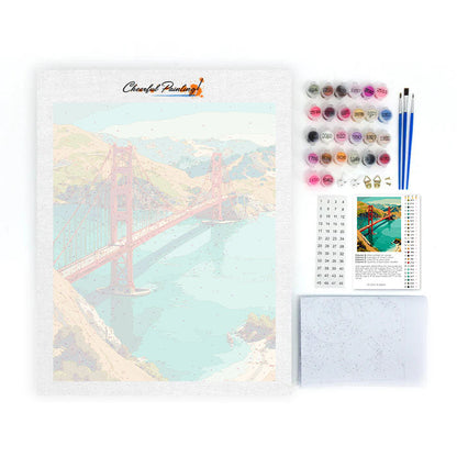 Golden Gate Serenity - Paint by Numbers