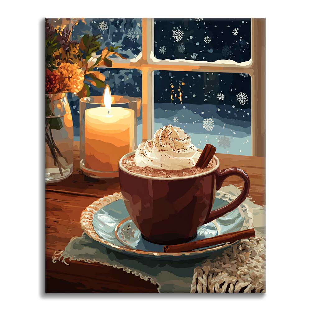 Holiday Hot Chocolate - Paint by Numbers