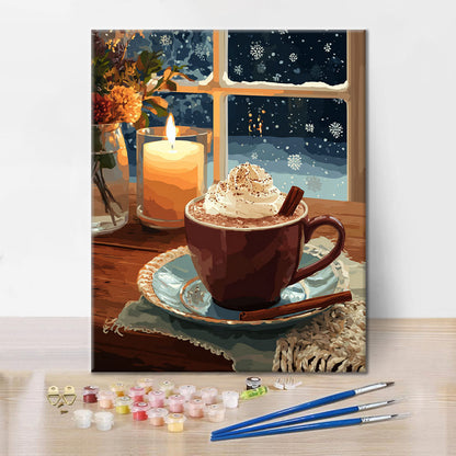 Holiday Hot Chocolate - Paint by Numbers