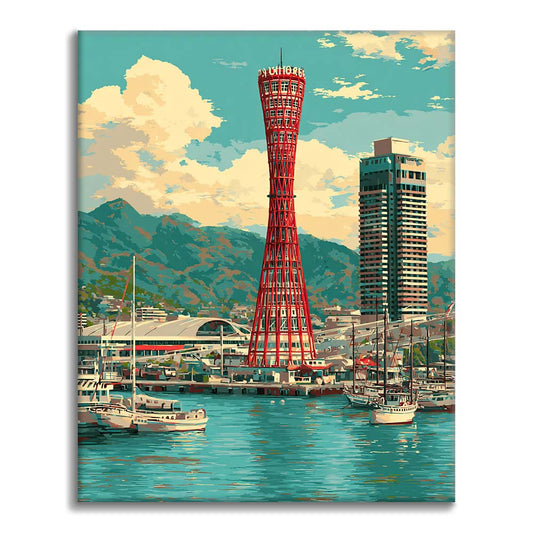 Kobe Port Tower - Paint by Numbers