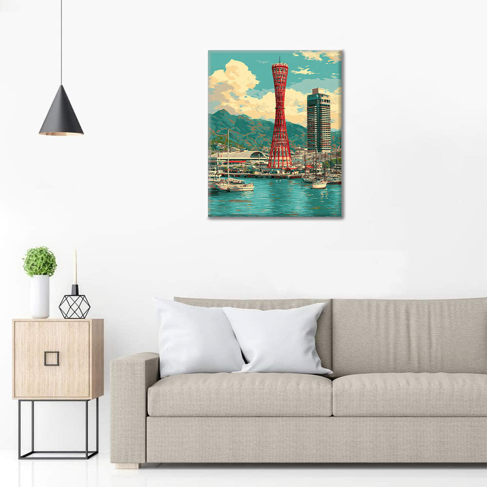 Kobe Port Tower - Paint by Numbers