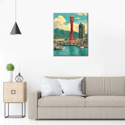 Kobe Port Tower - Paint by Numbers