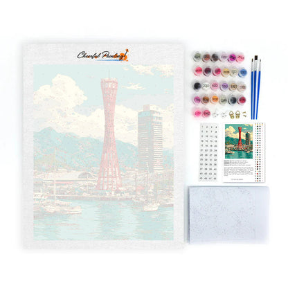 Kobe Port Tower - Paint by Numbers