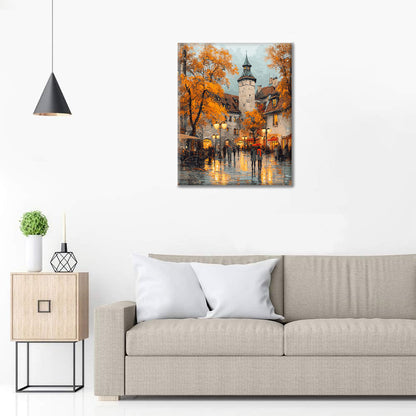 Leafy Square - Paint by Numbers