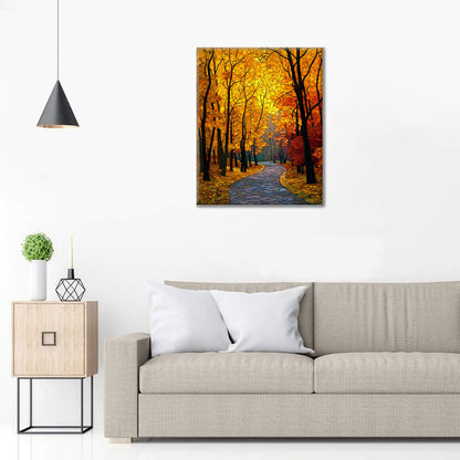Mosaic Autumn Avenue - Paint by Numbers