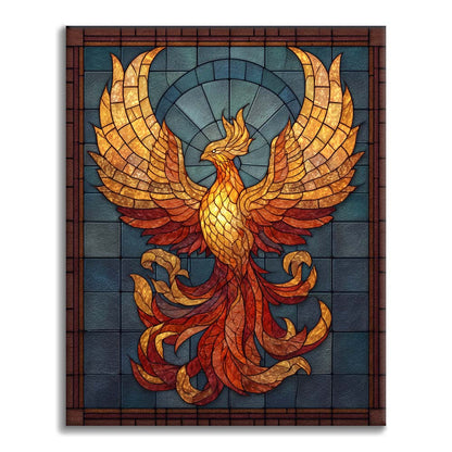 Mosaic Phoenix Rebirth - Paint by Numbers