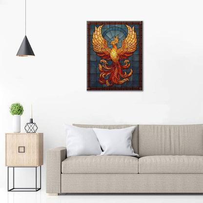 Mosaic Phoenix Rebirth - Paint by Numbers