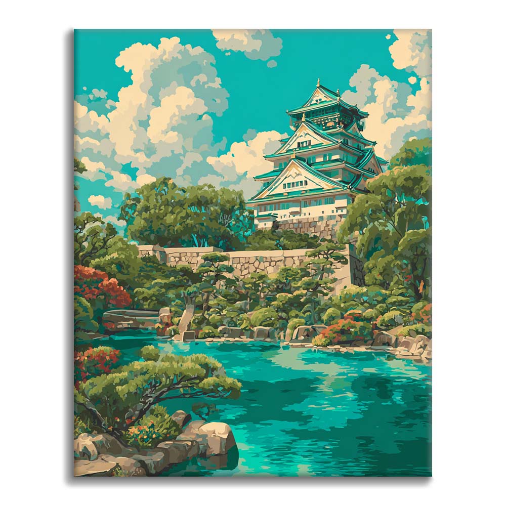 Osaka Castle - Paint by Numbers