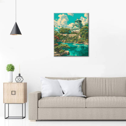 Osaka Castle - Paint by Numbers