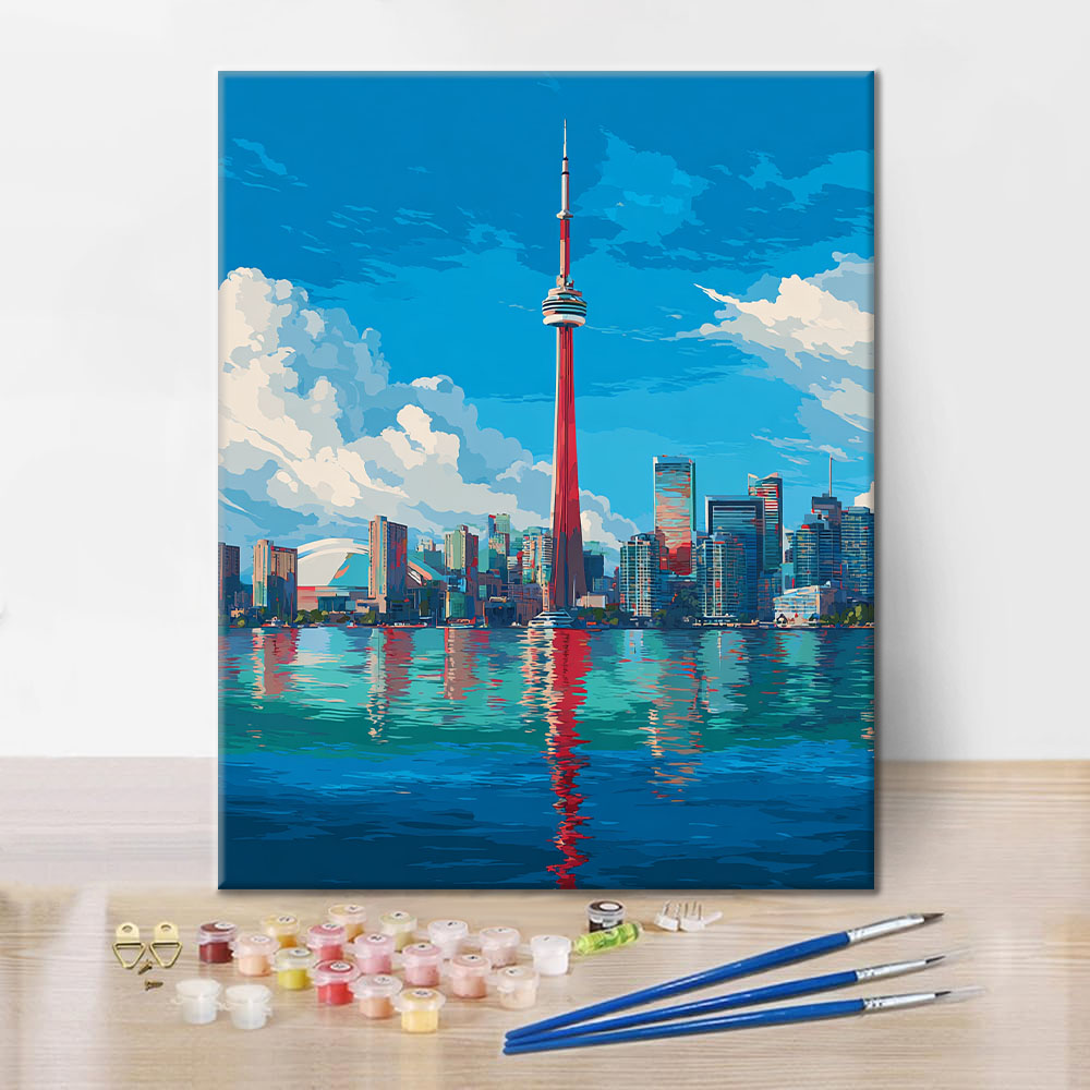 Toronto Skyline - Paint by Numbers