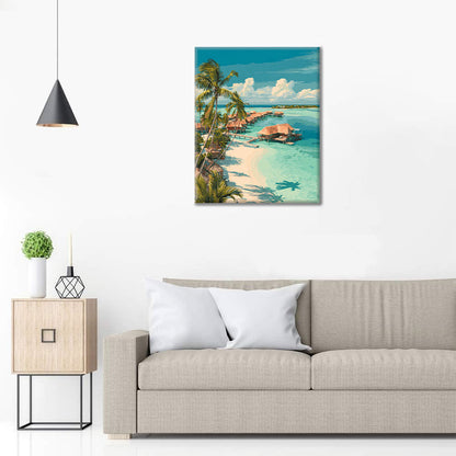 Tropical Serenity - Paint by Numbers