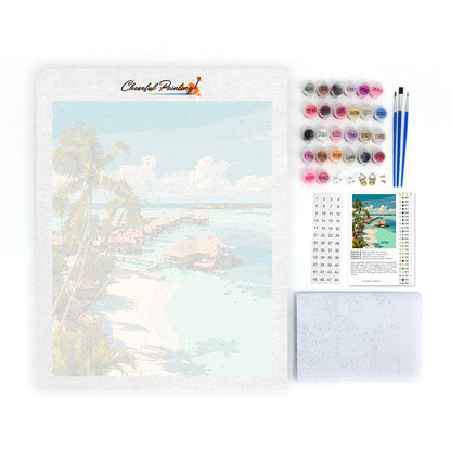 Tropical Serenity - Paint by Numbers
