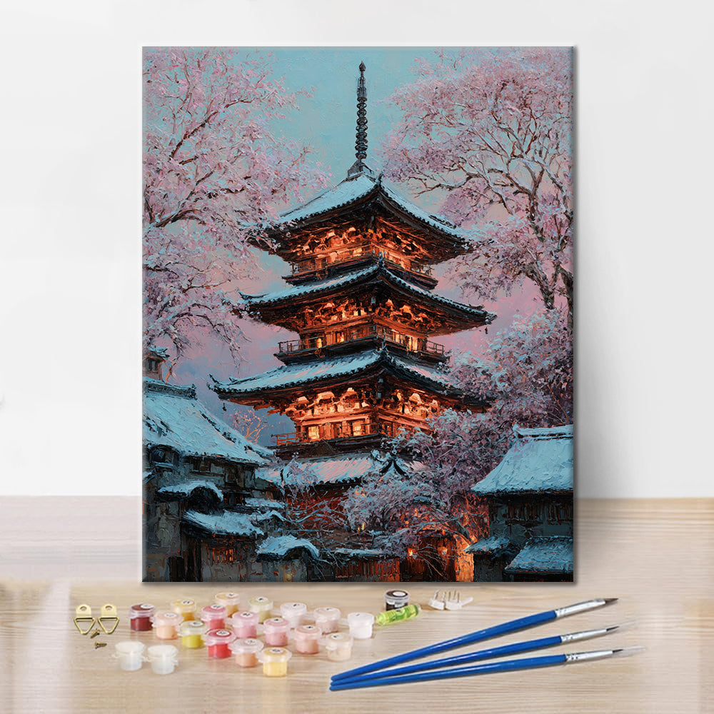 Blossom Pagoda - Paint by Numbers