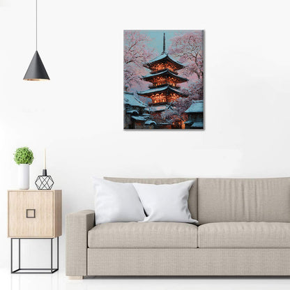 Blossom Pagoda - Paint by Numbers