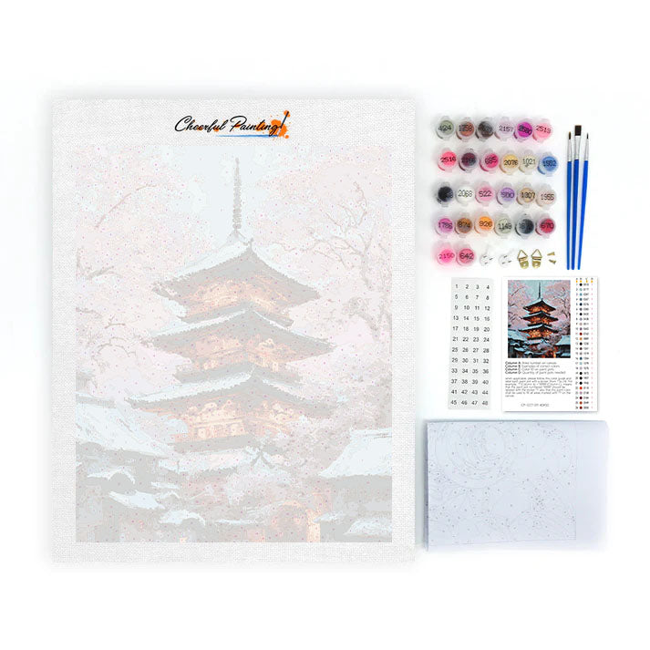 Blossom Pagoda - Paint by Numbers