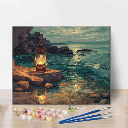 Coastal Lantern - Paint by Numbers