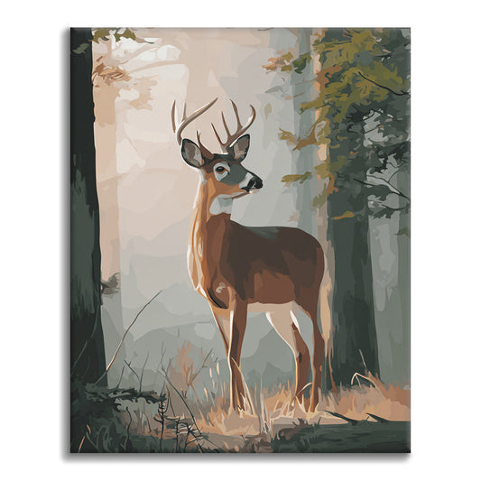 Deer in the forest - Paint by Numbers
