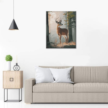Deer in the forest - Paint by Numbers