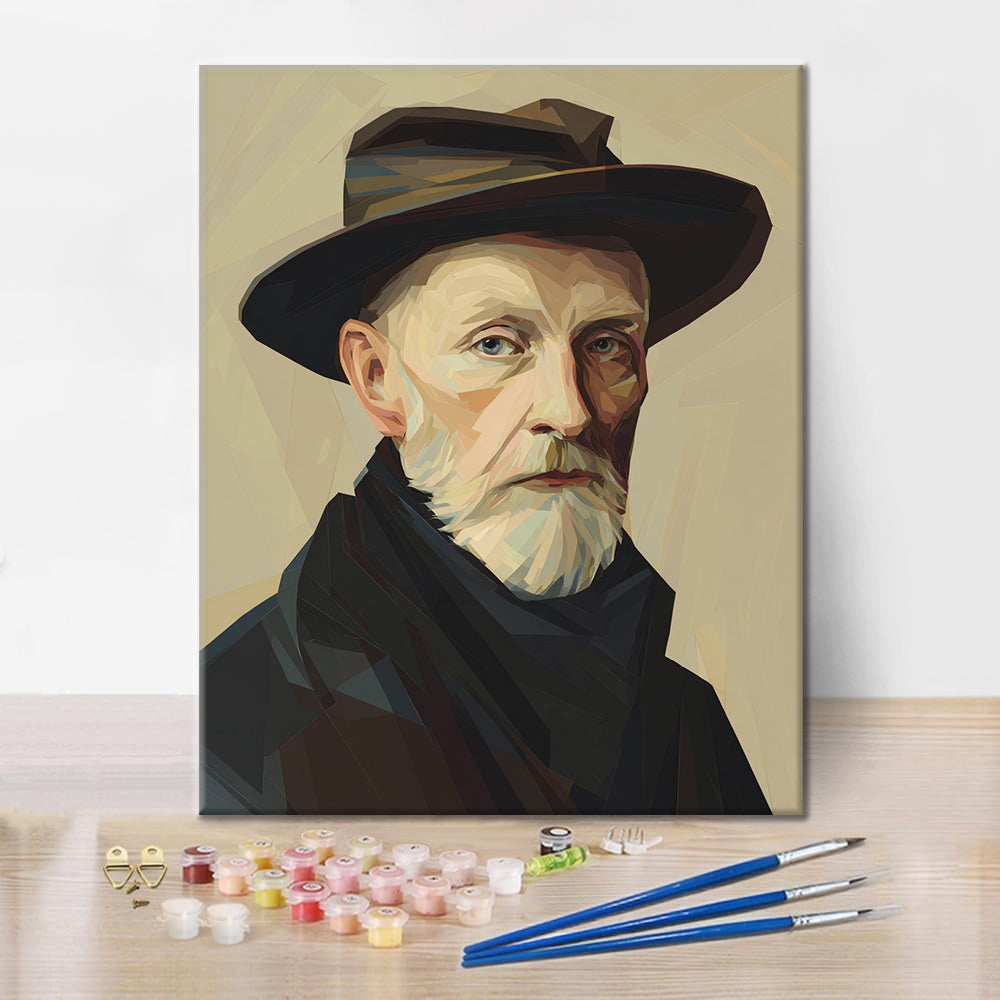 Hat Portrait - Paint by Numbers