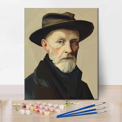 Hat Portrait - Paint by Numbers