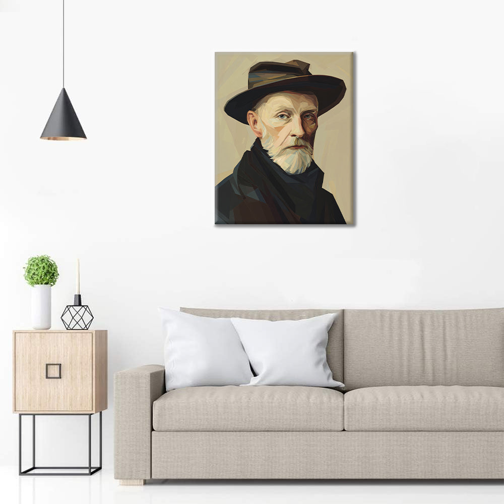 Hat Portrait - Paint by Numbers