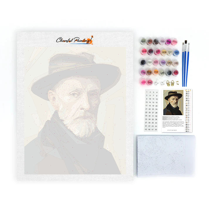 Hat Portrait - Paint by Numbers