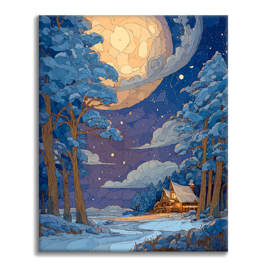 Moonlit Haven - Paint by Numbers