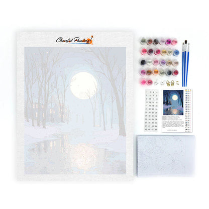 Moonlit Snow - Paint by Numbers