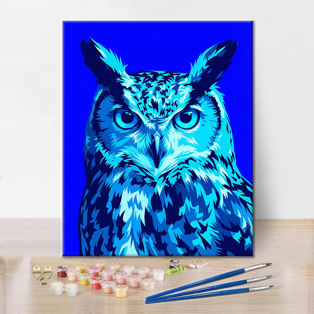 Neon Owl - Paint by Numbers