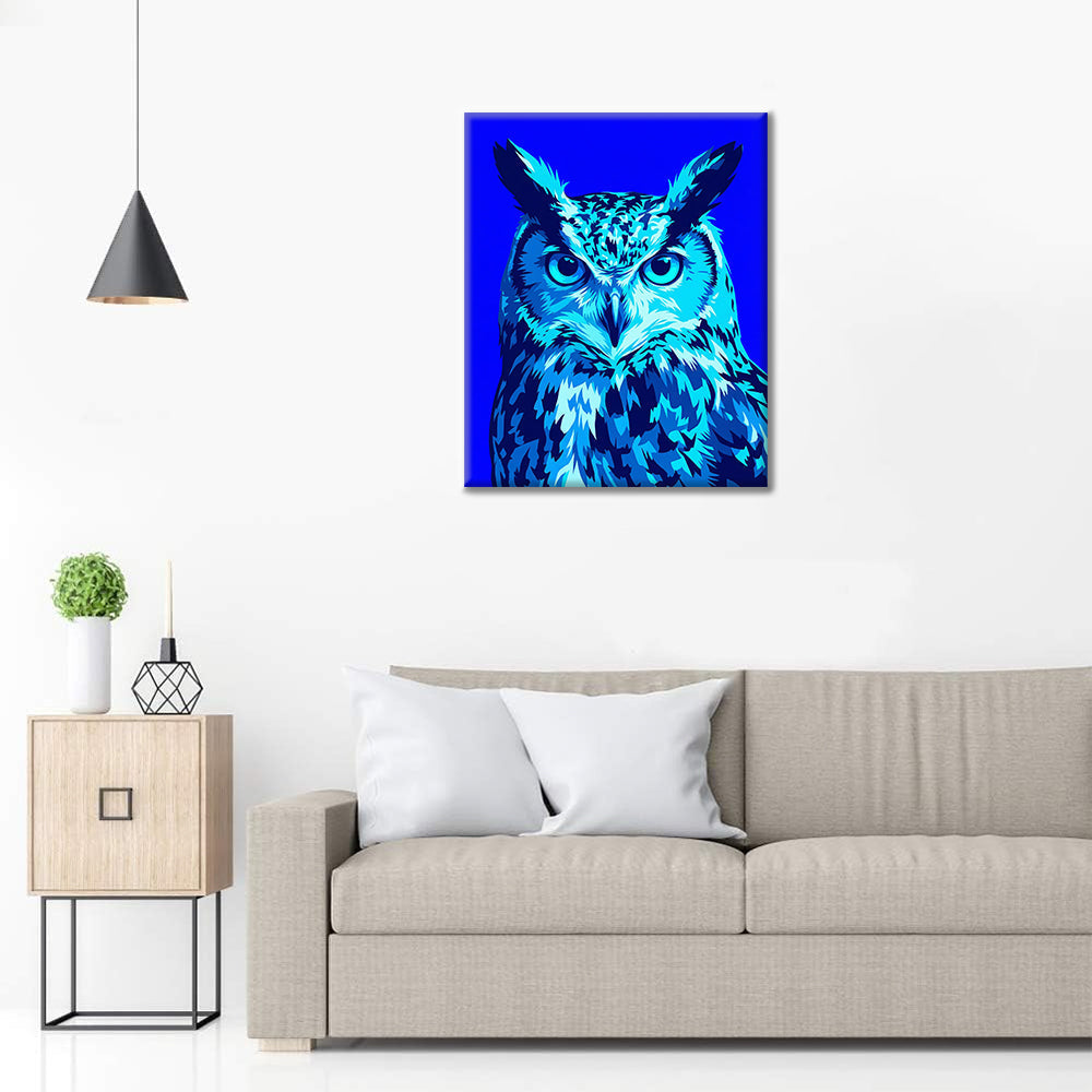 Neon Owl - Paint by Numbers
