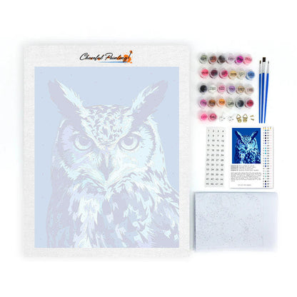 Neon Owl - Paint by Numbers
