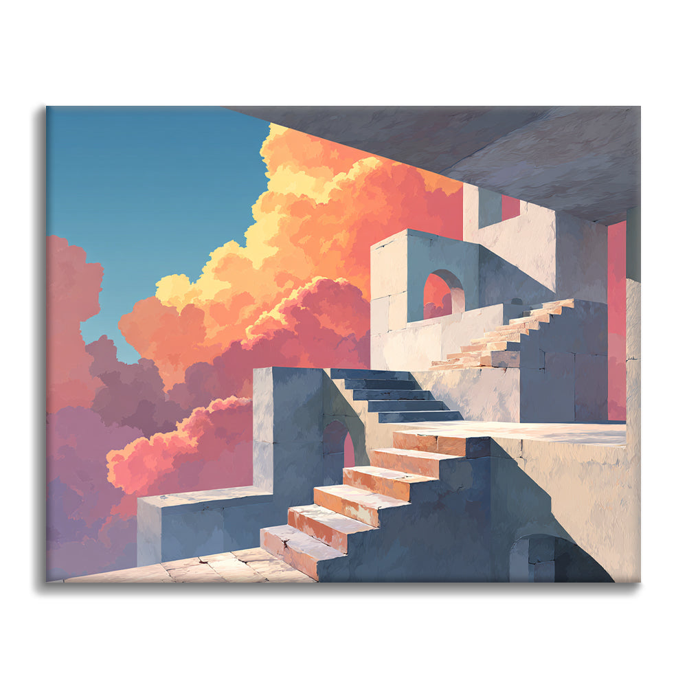 Stone Staircases - Paint by Numbers