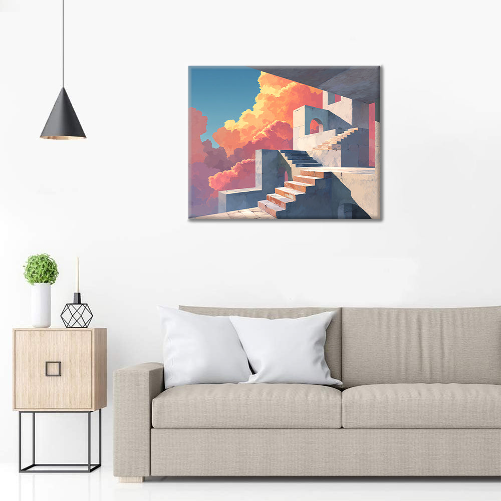 Stone Staircases - Paint by Numbers