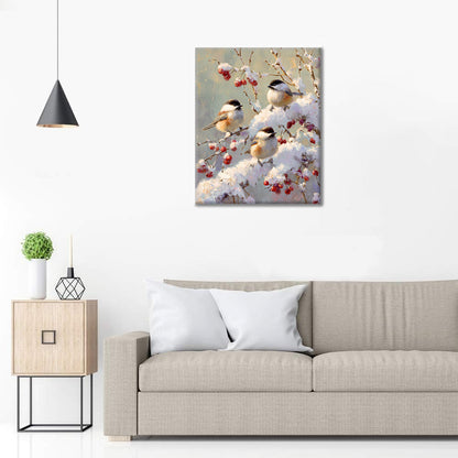 Winter Birds - Paint by Numbers
