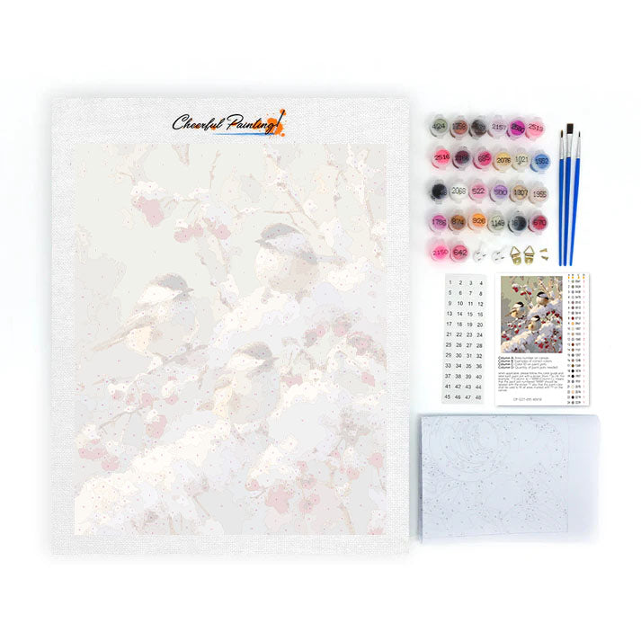 Winter Birds - Paint by Numbers
