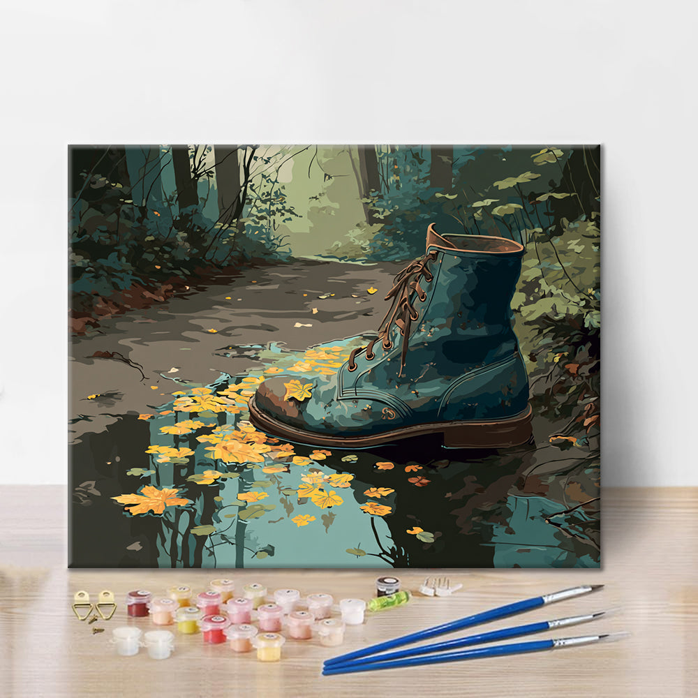 Worn Boot - Paint by Numbers