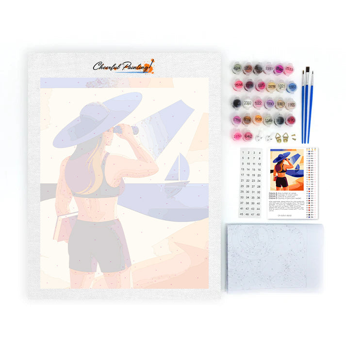 Beach Watch - Paint by Numbers