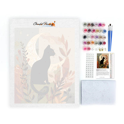 Black Cat Sil - Paint by Numbers