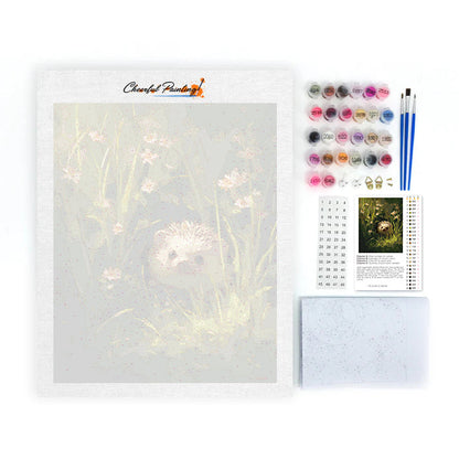 Floral Hedgehog - Paint by Numbers