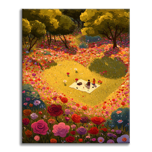 Heartfelt Picnic - Paint by Numbers